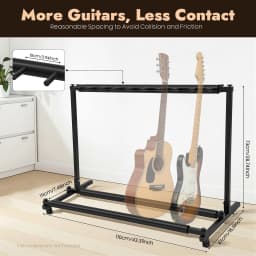 3-Slot & 9-Slot Guitar Stand Foldable Portable Multi-Stand Multi-Guitar Stand With Holders Padding For Electric Guitars