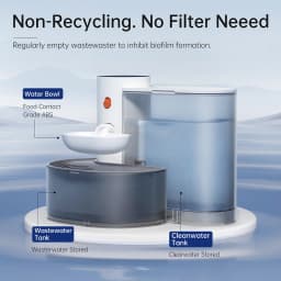 Automatic Cat Water Fountain Self Refilling and Pouring Pet Water Dispenser Silent Wireless Pet Drinking Fountain Large Capacity