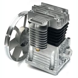 3HP 2.2kW Piston Style Air Compressor Pump Twin Cylinder Head Motor Oil Lubricated +Silencer