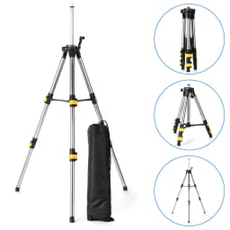 1.2M Extension Bar 1.2M Three Height Adjustment Stainless Steel Extension Bar Tripod Stand For Laser Level with Bubble-level