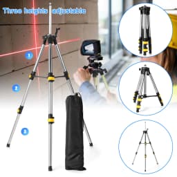 1.2M Extension Bar 1.2M Three Height Adjustment Stainless Steel Extension Bar Tripod Stand For Laser Level with Bubble-level