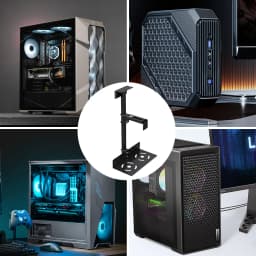 Universal Under Desk Wall Side CPU Stand PC Case Holder Adjustable Computer Mainframe Metal Hanger Host Lift Stand Bracket Rack
