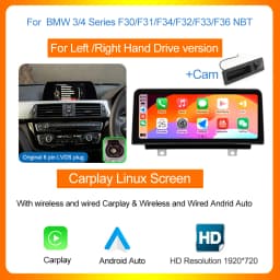 AUTOTOP 10.25" 1920*720 Wireless Carplay Multimedia for BMW F30 F31 F32 F33 F34 F35 F20 F21 F22 NBT Android Auto Car Radio GPS