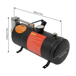 Air Compressor with Tank Air Tank Compressor Pump for Train Truck Air Train Horn Kit