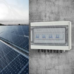 1000V Solar DC PV Combiner Box 4 in 4 Out Isolator Switch Box, 16*MC4 Terminals, IP65 Waterproof Overvoltage Protection 40A