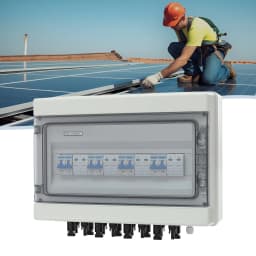 1000V Solar DC PV Combiner Box 4 in 4 Out Isolator Switch Box, 16*MC4 Terminals, IP65 Waterproof Overvoltage Protection 40A