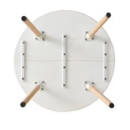 EGOONM Nordic Round Dining Table and Set of 4 Dining Chairs with PU cushion for Dining Room Kitchen Restaurant Balcony Home