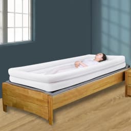 Inflatable Bathtub Bedside Shower Kit Adult PVC Bathtub with Electric Air Pump and Water Bag for The Pregnant Elderly Disabled