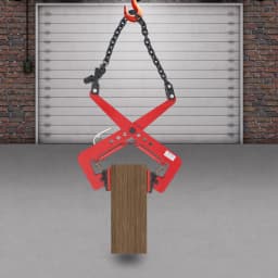 325kg Lifting Clamp for Stone, Scissor Design Adjustable 12-36cm Rubber Chuck, Alloy Steel Construction Material Handling Tool