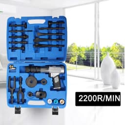 Ball Joint Disassembly Hammer Air Hammer Tool Set 16pcs Pneumatic Hammer Kit for Motor Vehicles and Workshop Cars