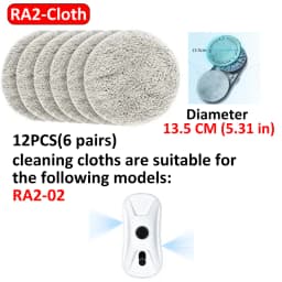 DIVEDEER Smart window cleaning robot window cleaning cloth 12pieces
