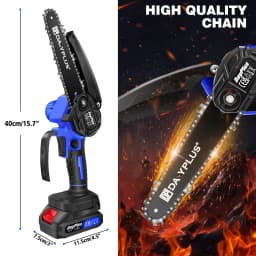 Mini Chainsaw 6 Inch Portable Electric Cordless Chainsaw for Tree Branches Yard and Garden with 1.5Ah Battery
