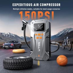 UTRAI 5000A 150PSI Jump Starter with Air Compressor for All Gas and 10.0L Diesel Engines Starting Device Car Starter 