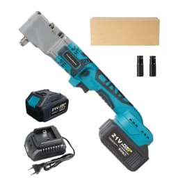 300N·m Brushless Ratchet Right Angle Wrench Cordless Driver 90° Electric Impact Wrench 3CM Narrow Head for Car/Mechanical Repair