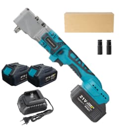 300N·m Brushless Ratchet Right Angle Wrench Cordless Driver 90° Electric Impact Wrench 3CM Narrow Head for Car/Mechanical Repair