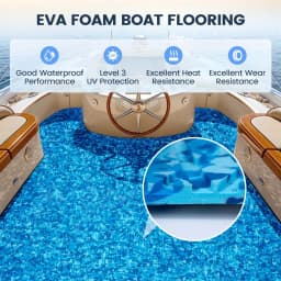 600/900x2400x6mm EVA Foam Faux Teak Boat Deck Mat Decking Sheet Yacht Flooring Anti Skid Mat Self Adhesive Vehicle Pad