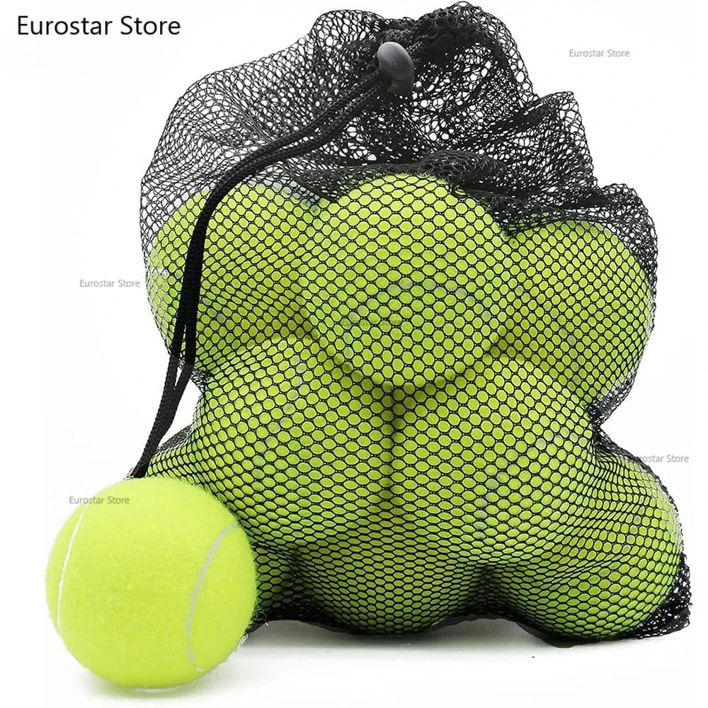6/12 Pack Tennis Balls for Beginner High Elasticity Practice Tennis Balls with Mesh Bag for Pet Dog Training, Catching