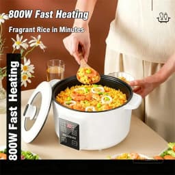 220V Multi Cookers Single/Double Layer Portable Electric Hot Pot 1.7L Household Non-stick Pan for Ramen, Dumplings, Oatmeal