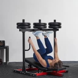 SucceBuy Vertical Leg Press Machine, Lower Body Special Home Gym Machine Carbon Steel Leg Press Exercise Training Equipment