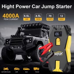 GKFLY 2000A Portable Car Jump Starter Power Bank Car Booster Charger 12V Starting Device Petrol Diesel Car Emergency Booster