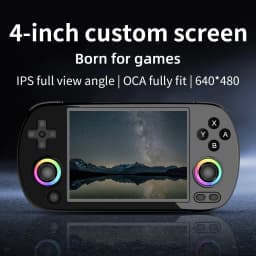 ANBERNIC RG40XX H Horizontal Handheld Game Console Retro Game Player 4" IPS H700 Linux 64-bit 64GB TF RGB Joystick WiFi Bluetooth HDMI TV Output Streaming MP4 Video Player Ebook Portable Arcade Emulator Pocket Console Kids Gift Home Travel Toy For Adults