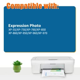 Jhaan 24XL Compatible for 24XL Ink Cartridges for Expression Photo XP55 XP750 XP760 XP850 XP860 XP950 XP960 Printer