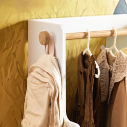 SoBuy KMB109-W kids wardrobe with 2 hooks & Boxing closet & shelf for CHILDREN'S room 60x110x35cm