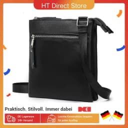 Miss Lulu WOMEN'S Shoulder Bag-Medium Mobile Phone bag with Adjustable Strap & Multiple Compartments, Black