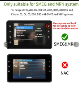 AUTOABC Wireless Carplay and Android Auto module for Peugeot 208 308 508 3008 Citroen C4 DS3 DS4 DS5 SMEG Mirror Link Multimedia