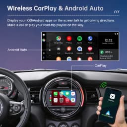 Wireless CarPlay for Mini R55 R56 R57 R58 R59 R60 R61 F54 F55 Clubman Countryman Hardtop John Cooper WorksAndroid Auto Car Play