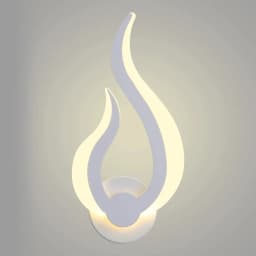 Modern LED Wall Light, Flame Shape Wall Lamp,3000K Warm White Indoor Lighting,Living Room Bedroom Bedside Sconce Wall Light