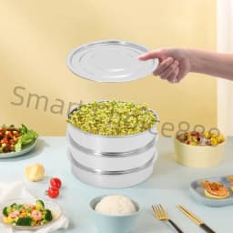 3 Pcs Seed Sprouting Kit Stainless Steel Sprouts Growing Tray Seed Sprouting Round Sliver For Beans Peas
