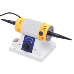 320W Jewelry Polisher Adjustable Speed with Cloth Wheels Polishing Machine, Multi-Function Bench Buffer Polisher, EU Plug