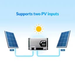 EPEVER 100A MPPT Solar Charge Controller Inside Bluetooth IP43 Waterproof 12/24/48V DC Auto Dual PV Panel Input Support LiFePO4