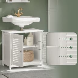 Sobuy Frg237 Washbasin Cabinet Bathroom Cabinet under Cabinet Bathroom Furniture