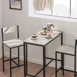 SoBuy OGT03 Bar Table Set 3-piece dining table Bistro table Balcony furniture Bistro furniture