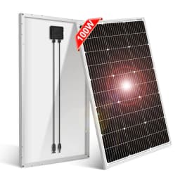 DOKIO 18V 100W Solar Panels/100W Monocrystalline Kit 100 Watt Photovoltaic Waterproof Cell Panel For RV/Home/12V Battery