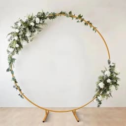 Metal Wedding Balloon Arch Stand Circular Wreath Balloon Party Decoration Backdrop Birthday Baby Shower Event Decor Arch Frame