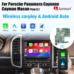 Junsun Wireless CarPlay Android Auto For Porsche Panamera Cayenne Cayman Macan Boxster 911 991 718 PCM3.1 AirPlay Mirror Link