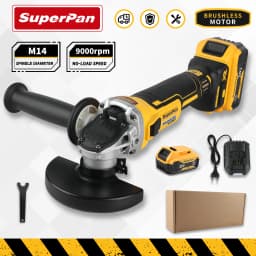 20V Brushless Angle Grinder for Metal Cutting & Polishing | 680W, 9000rpm, 125mm Wheel | M14 Spindle |Fits Dewalt 20V Battery