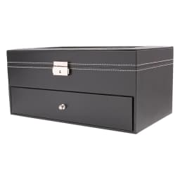 Watch Box, Display Watch and Sunglasses Jewellery Box, 6 Watch Box Jewellery Case and 9 Slots Sunglasses Organiser, Glasses Case