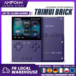 TRIMUI BRICK Handheld Game Console 3.2'' IPS Screen Linux System Trimui UI Metal Back Panel Key LED Lighting Free Keycap Gifts