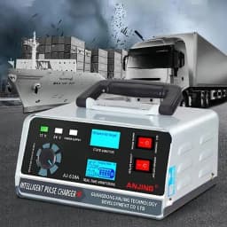 400W 40A Car Smart Battery Charger 12V/24V Automotive Battery Charger Trickle Smart Pulse Repair For Car Truck Boat Motorcycle