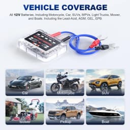 ANCEL BM200 PRO 12V Car Battery Capacity Tester Monitor LED Display SOH SOC Battery Health Waterproof Analyzer Auto Tester Tool