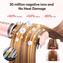 Bopcal 5 In 1 Hair Dryer Hot Air Comb Electric Hair Curling Iron 1200W High Speed Blower Multifunctional Styling Tools Hairdryer