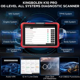KINGBOLEN K10 PRO Full System Diagnose Tool ECU Coding Active Test 40+ Resets OBD2 Scanner Topology Mapping Car Scan CAN FD DOIP
