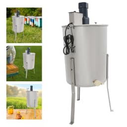 Electric Honey Extractor 10Kg Stainless Steel Beekeeping Extraction 4 Frame Honeycomb Spinner Crank Honey Centrifuge 270rpm