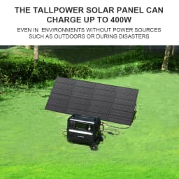 TALLPOWER 200W Portable Foldable Solar Panel High-capacity Solar Charger High Speed Charging 1.5 Hours to Fully Charge