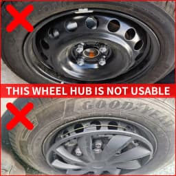 14in Umbrella Style Hubcaps Universal Fit Wheel Covers for Cars Set of 4 Fits Steel Wheel Cover Replacement Hubcap for R14 Tire