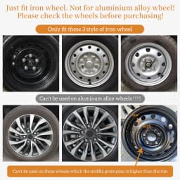 14in Umbrella Style Hubcaps Universal Fit Wheel Covers for Cars Set of 4 Fits Steel Wheel Cover Replacement Hubcap for R14 Tire